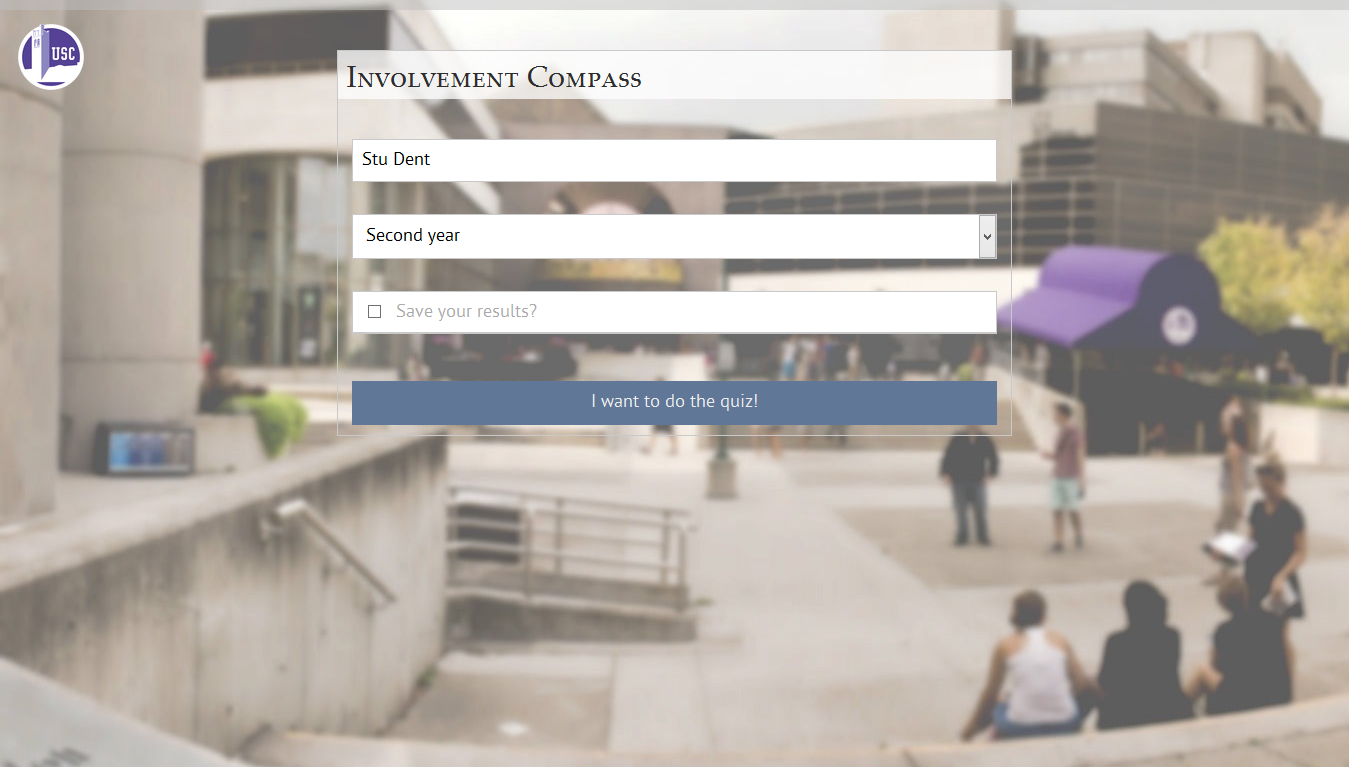 Screenshot of the former Involvement Compass